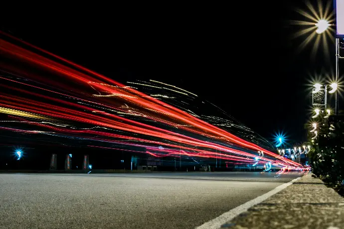 time lapse photo of concrete road during day time